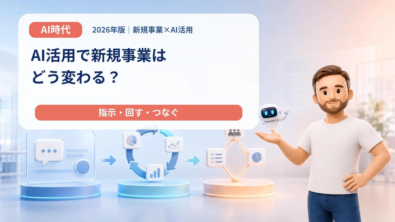 AI活用で新規事業はどう変わる？「指示・回す・つなぐ」3段階