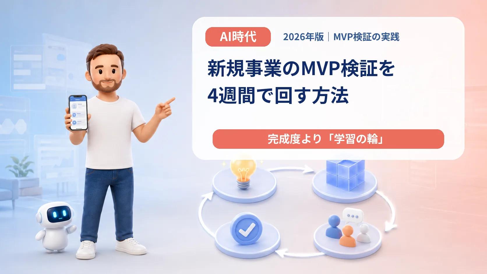 新規事業のMVP検証を4週間で回す方法｜完成度より「学習の輪」