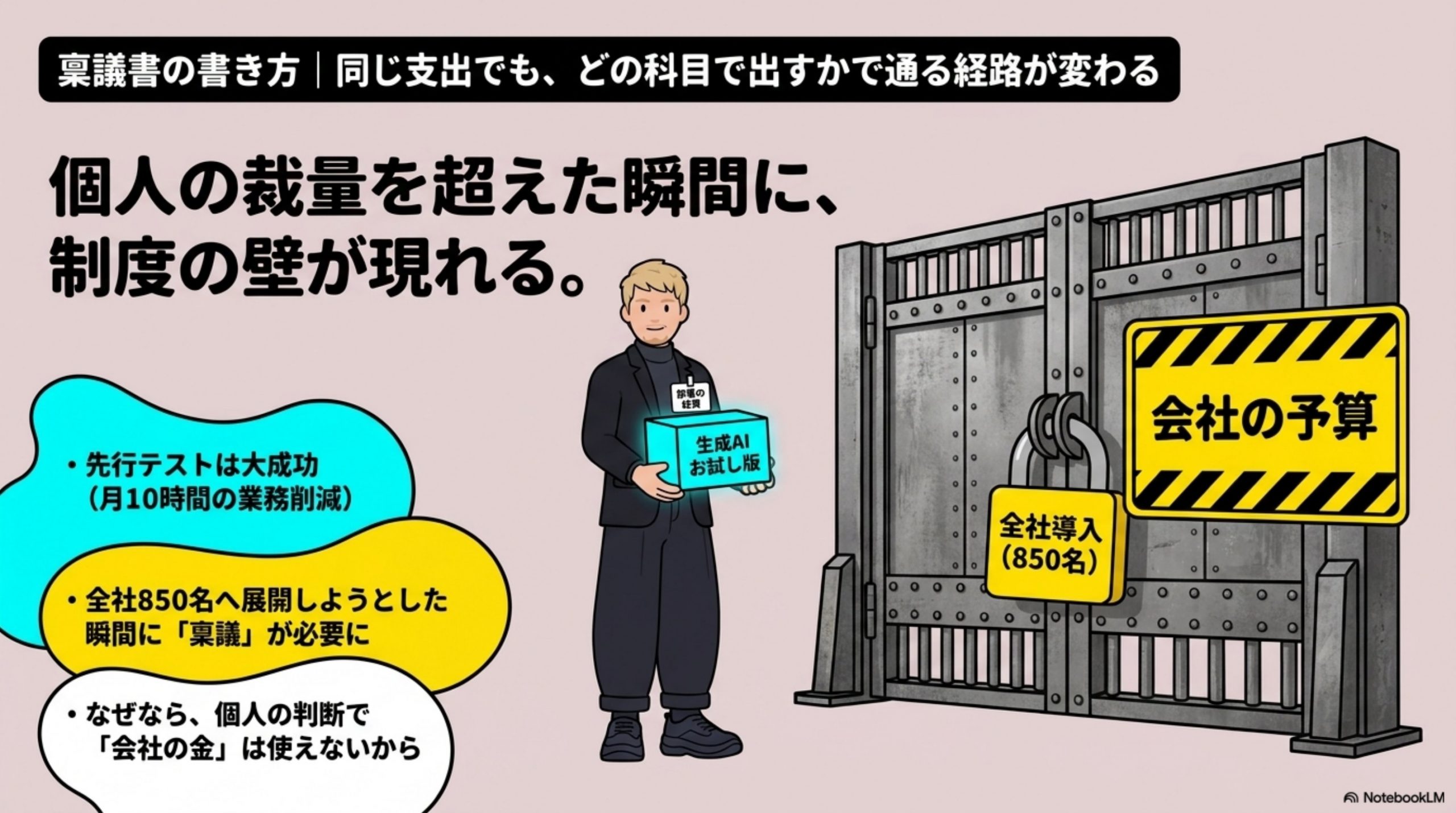 稟議書の書き方｜同じ支出でも、どの科目で出すかで通る経路が変わる