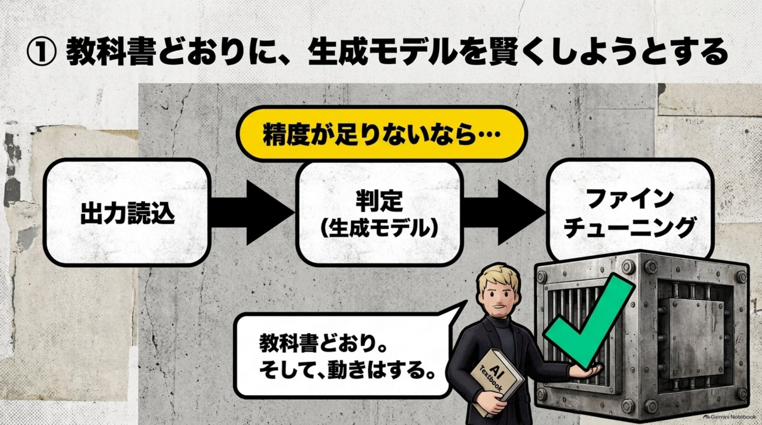 教科書どおりに、生成モデルを賢くしようとする