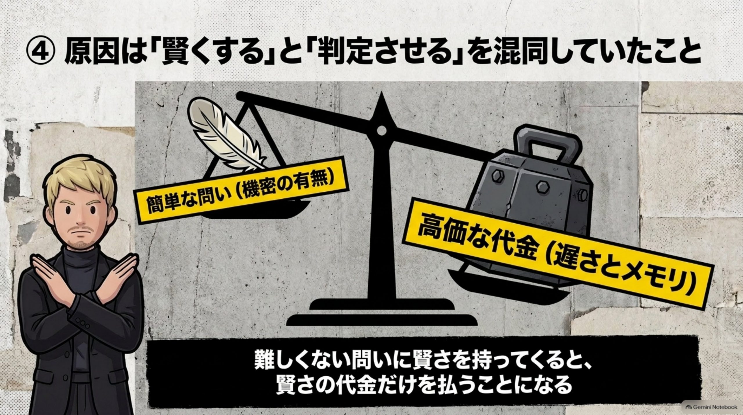 原因は「賢くする」と「判定させる」を混同していたこと