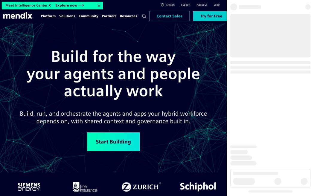 Mendix公式サイト