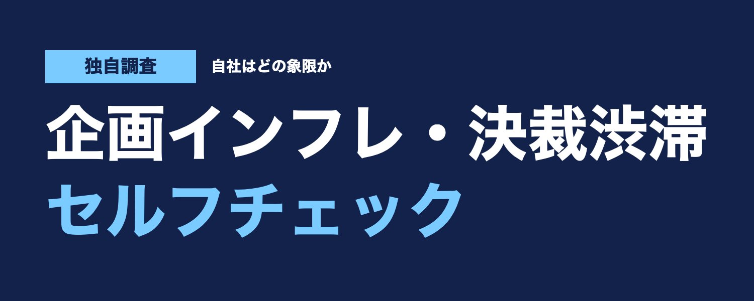 ARCHECO独自調査の表紙。自社はどの象限か「企画インフレ・決裁渋滞 セルフチェック」