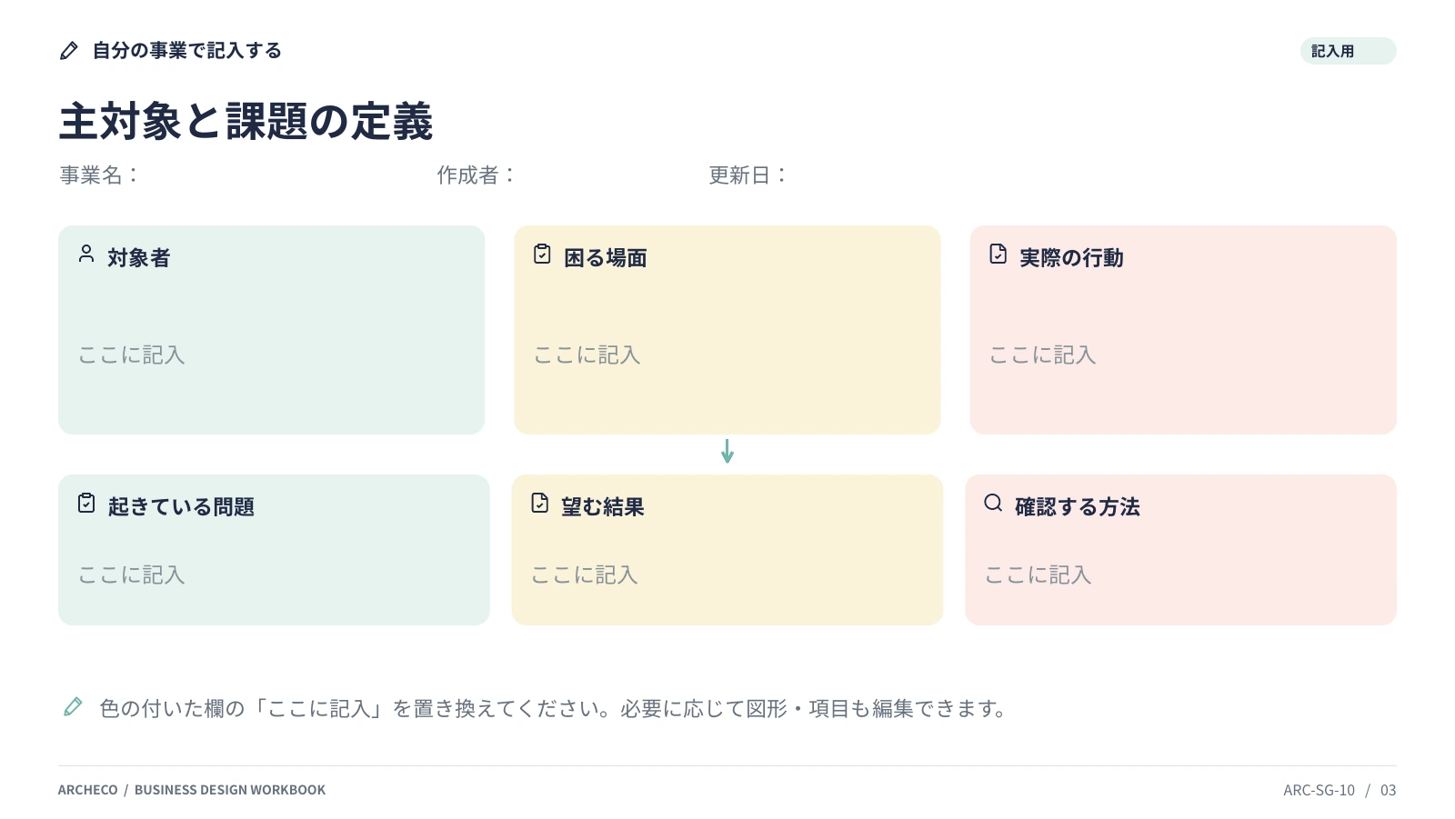主対象と課題の定義 3ページ目