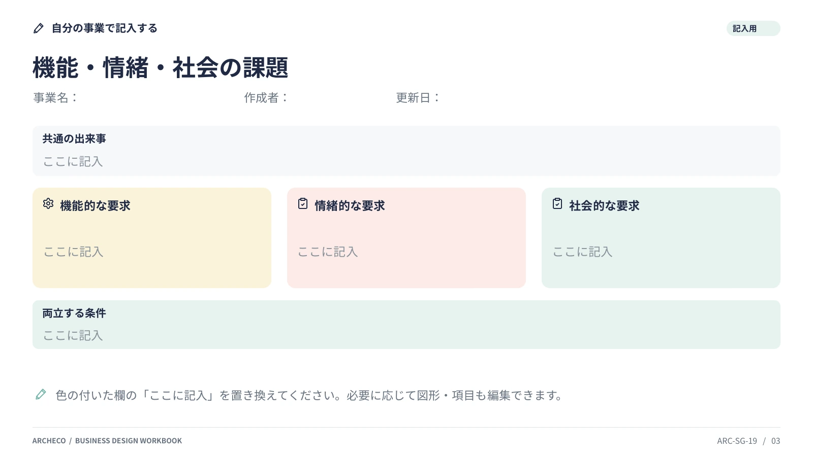 機能・情緒・社会の課題 3ページ目